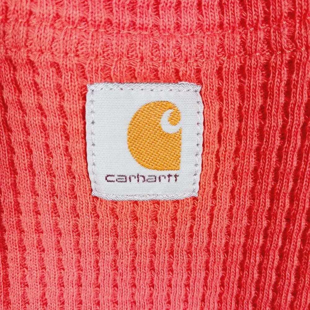 Carhartt, Relaxed Fit Waffle Thermal Long Sleeve, Front Pocket w/ Logo, L 12/14 - Picture 7 of 16